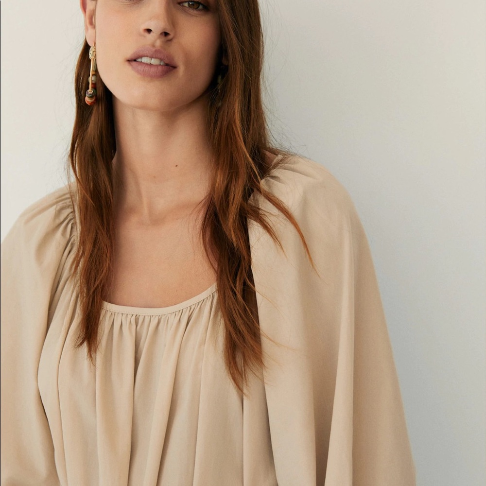 Mango puffy sleeves dress bloggers fav - Picture 5 of 9